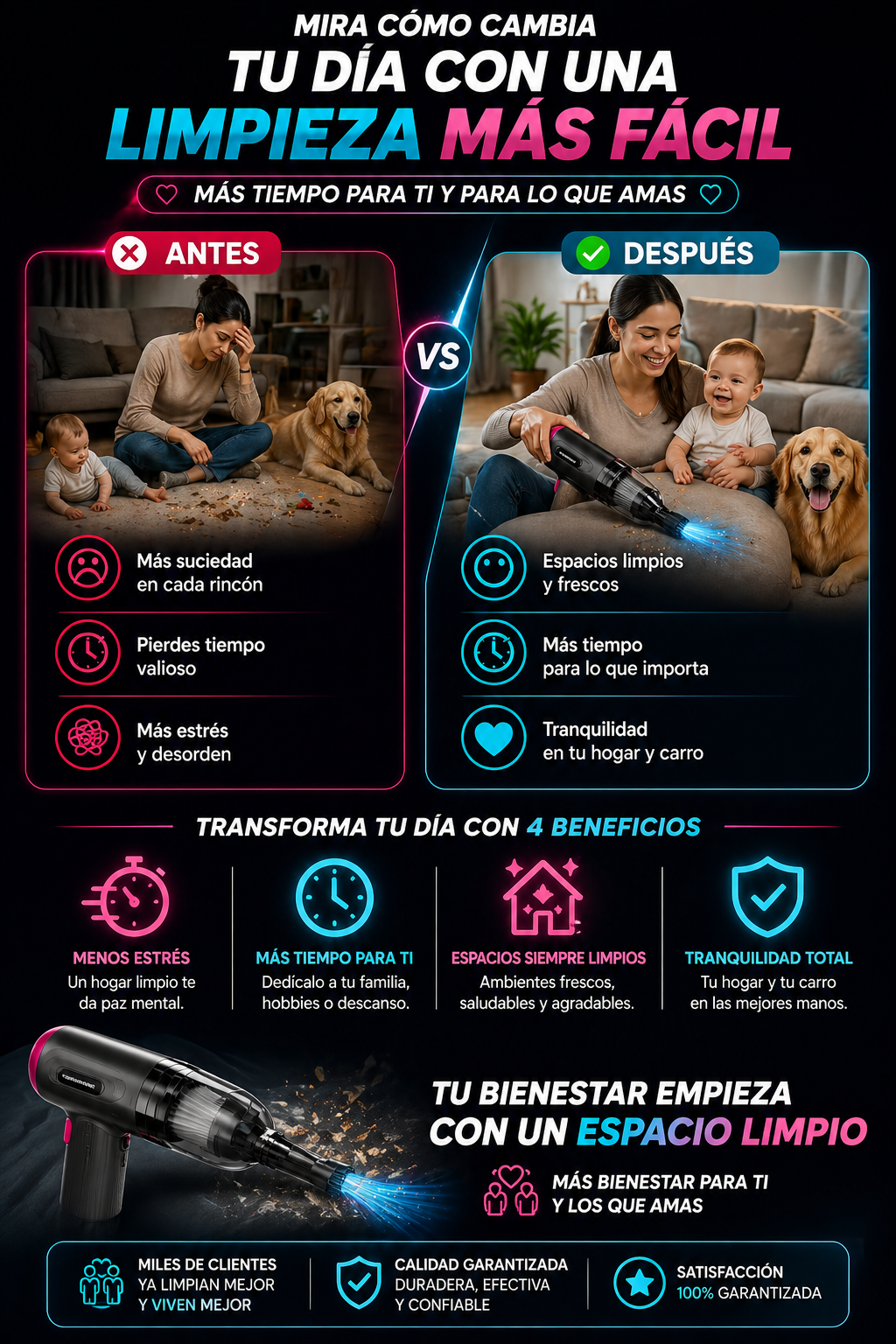 Aspiradora 7 en 1 multifuncional