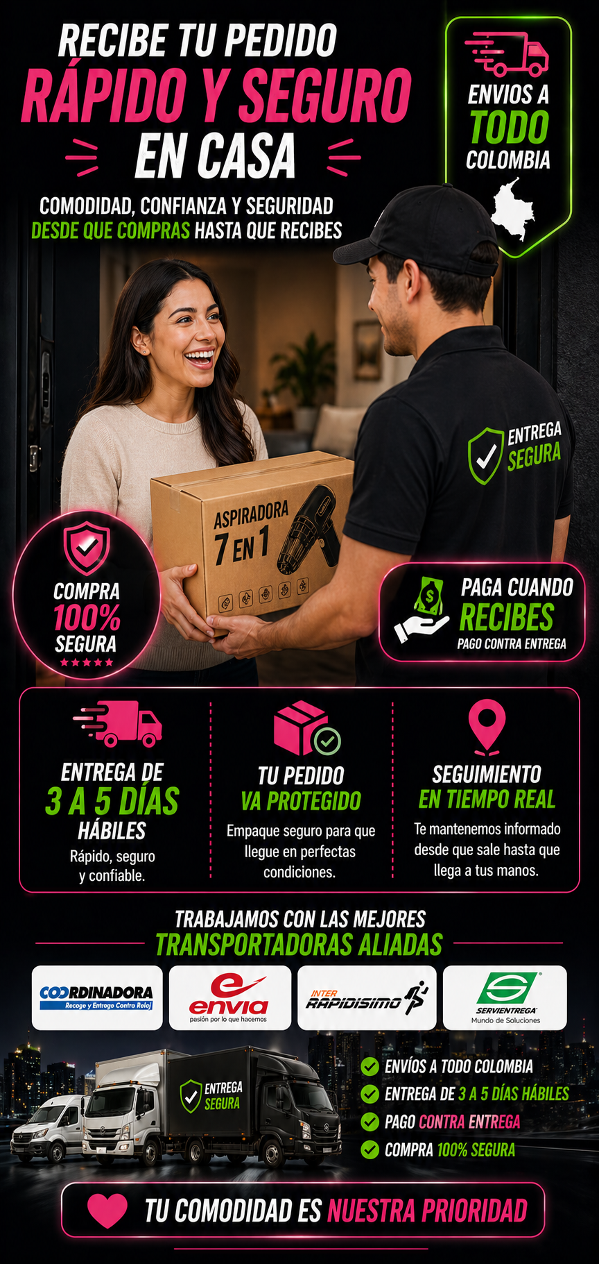 Aspiradora 7 en 1 multifuncional